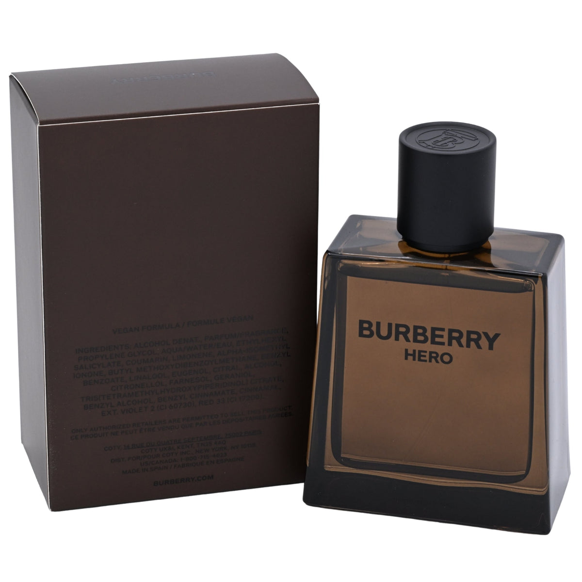 Burberry Hero Parfum Intense Spray for Men 3.3 oz (100 mL) Refillable - Burberry