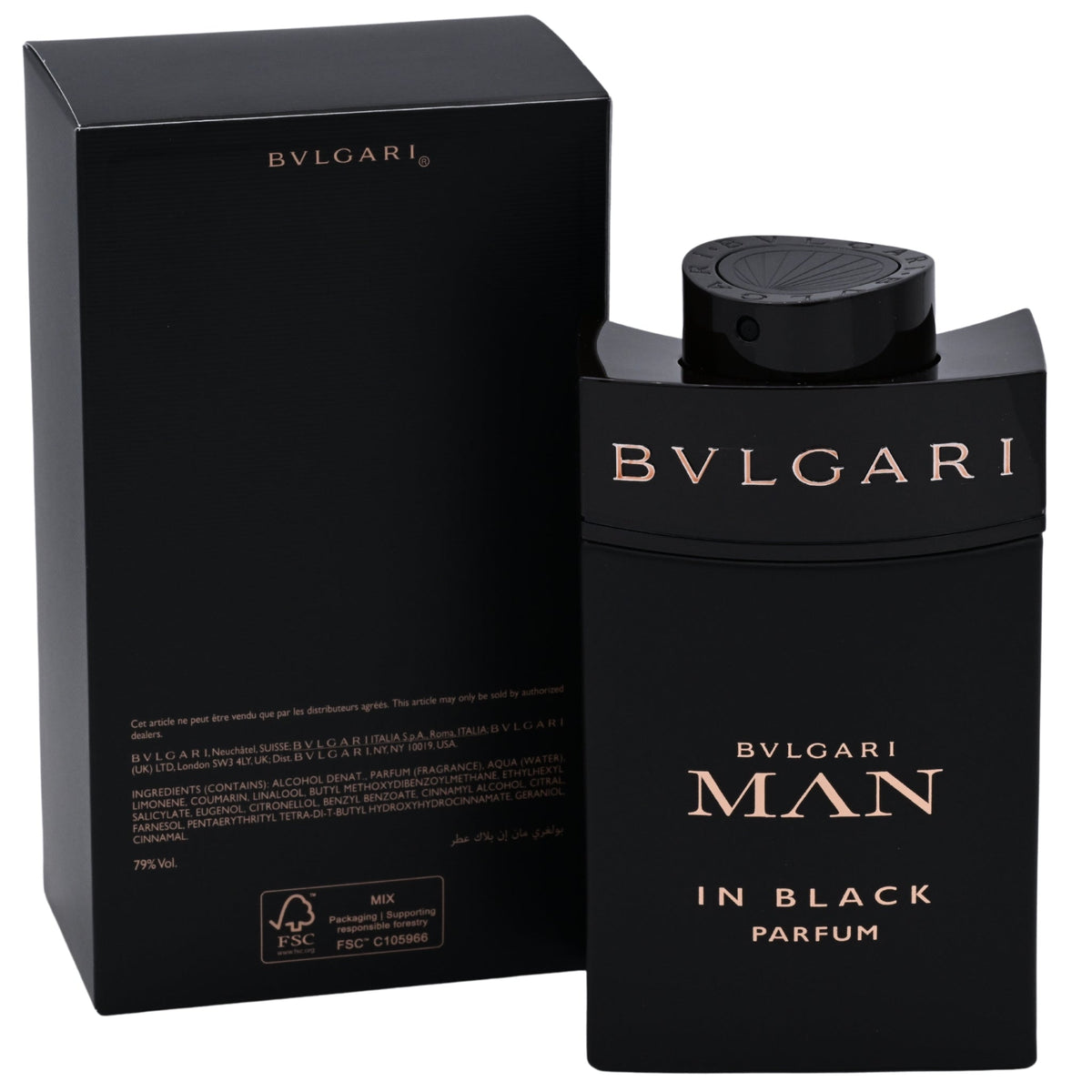 Bvlgari Man In Black Parfum Spray for Men, 3.4 oz (100 ml) New in Retail Box
