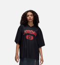 Brooklyn 23 Mesh Womens Jersey - Black/Gym Red