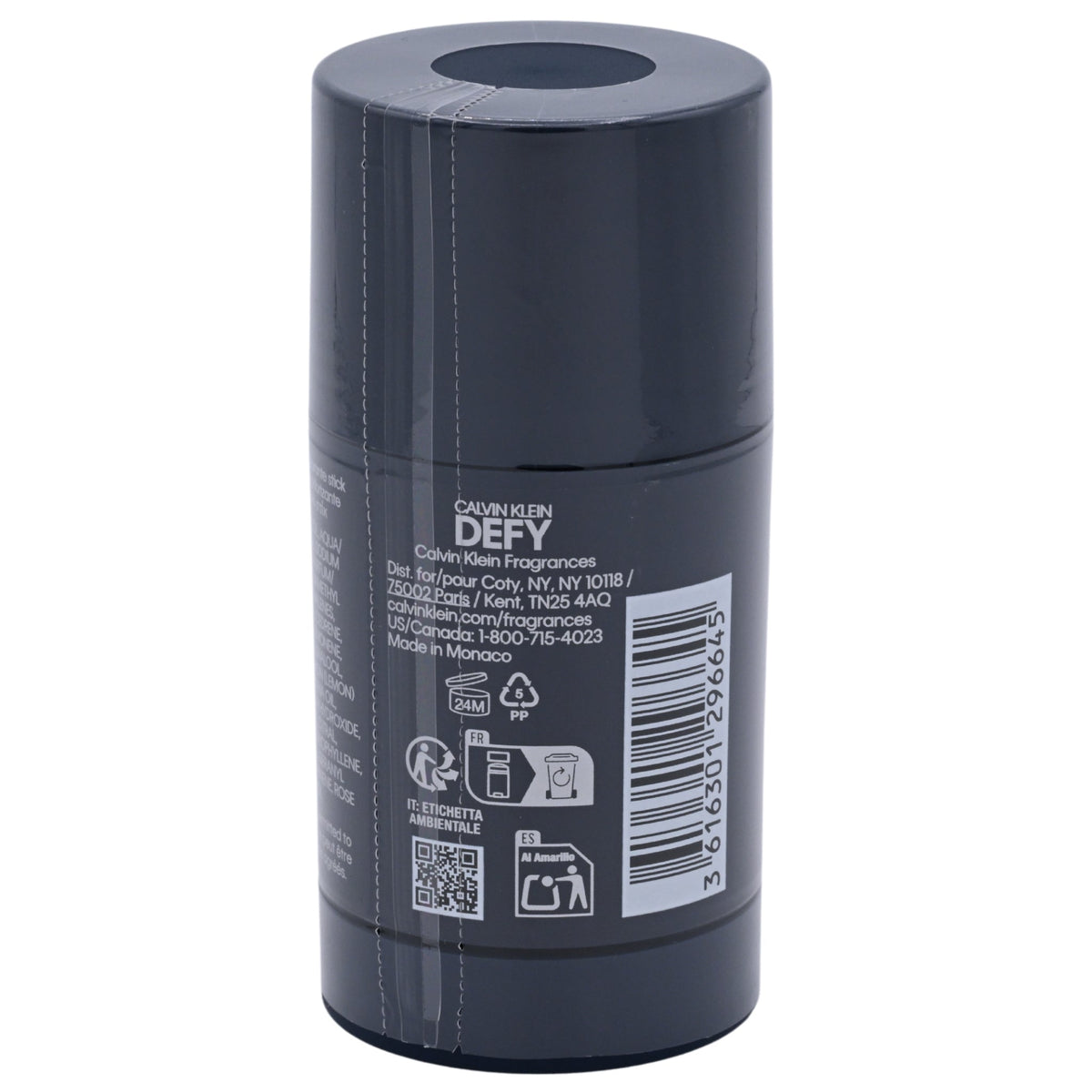 Calvin Klein Defy Deodorant Stick (Alcohol-Free) for Men, 2.4 oz / 75 ml