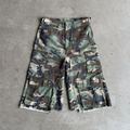 Green Camo Baggy Cargo Shorts