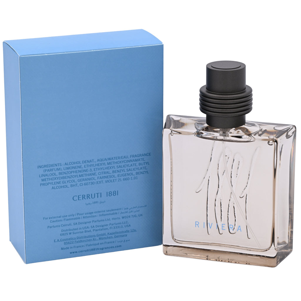 Cerruti 1881 Riviera Eau de Toilette Spray for Men 3.4 oz (100 ml) by Nino Cerruti