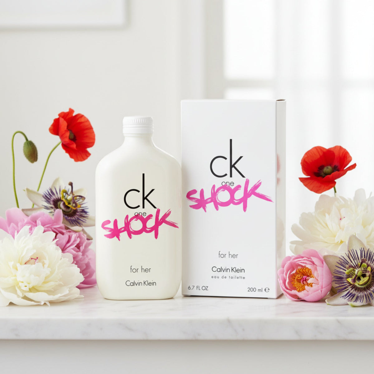 CK One Shock by Calvin Klein for Her EDT 6.7 oz 6.8 NEW in BOX