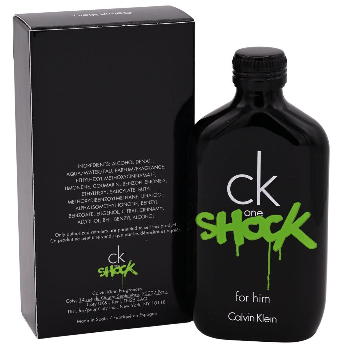 CK One Shock by Calvin Klein for Him 3.4 oz 3.3 Spray  EDT NEW in BOX