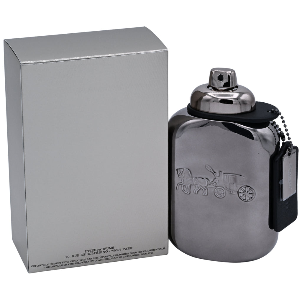Coach Pure Platinum Parfum Spray for Men 3.3 fl oz (100 ml) New in Box