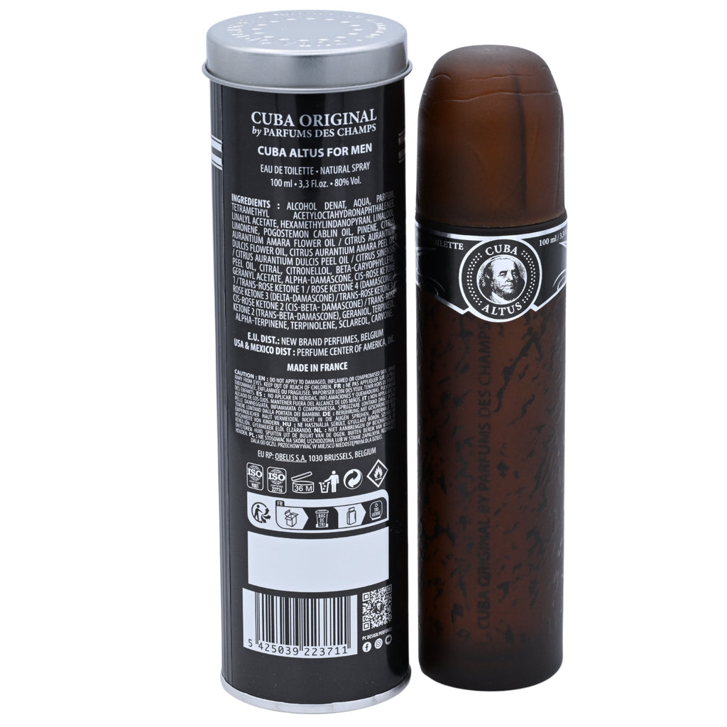 Cuba Altus Eau de Toilette Spray for Men 3.3 oz (100 ml) by Cuba