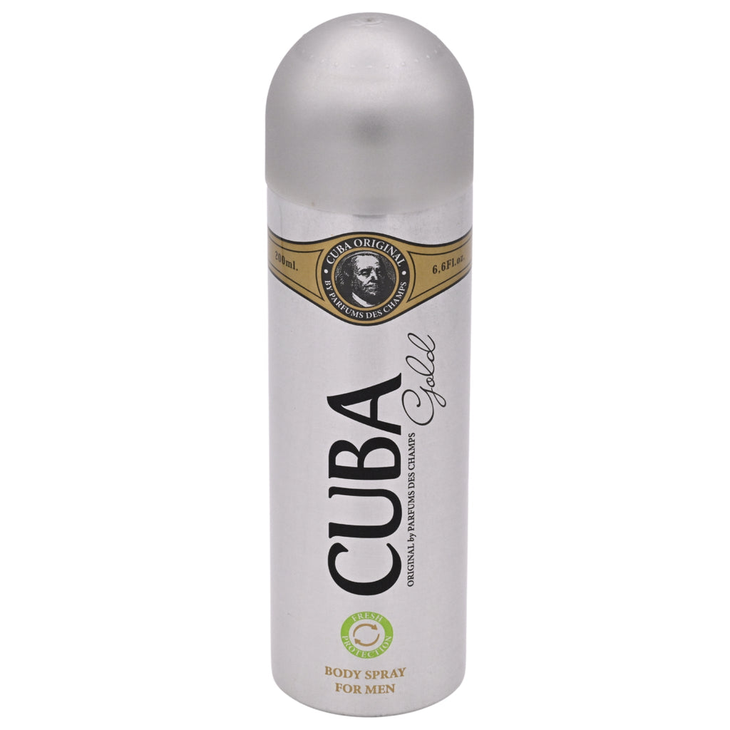 Cuba Cuba Gold Body Spray (Deodorant Spray) for Men, 6.6 oz