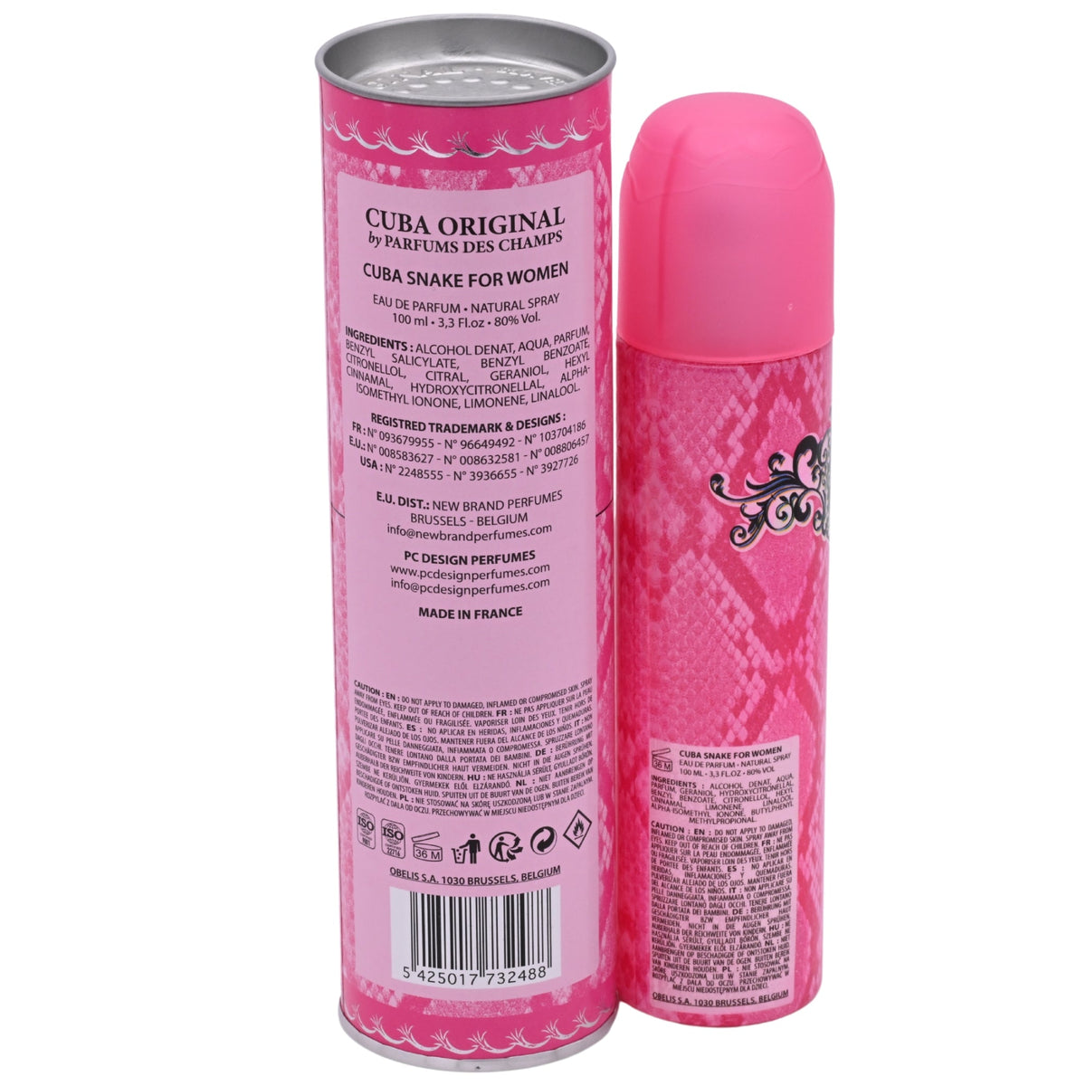Cuba Jungle Snake by Cuba perfume for women EDP 3.3 / 3.4 oz New in Box