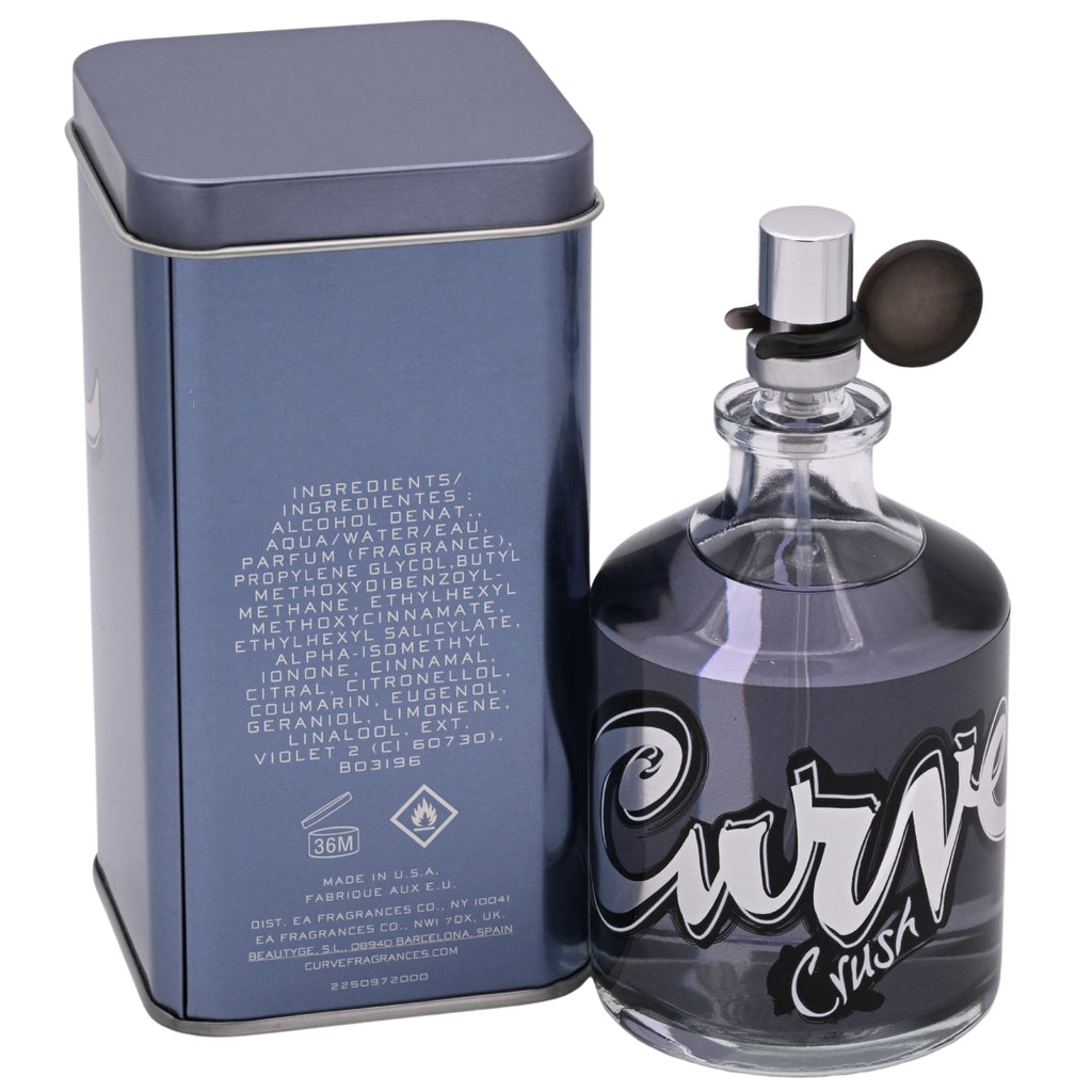 Curve Crush by Liz Claiborne 4.2 oz EDC For Men New in Box / Can