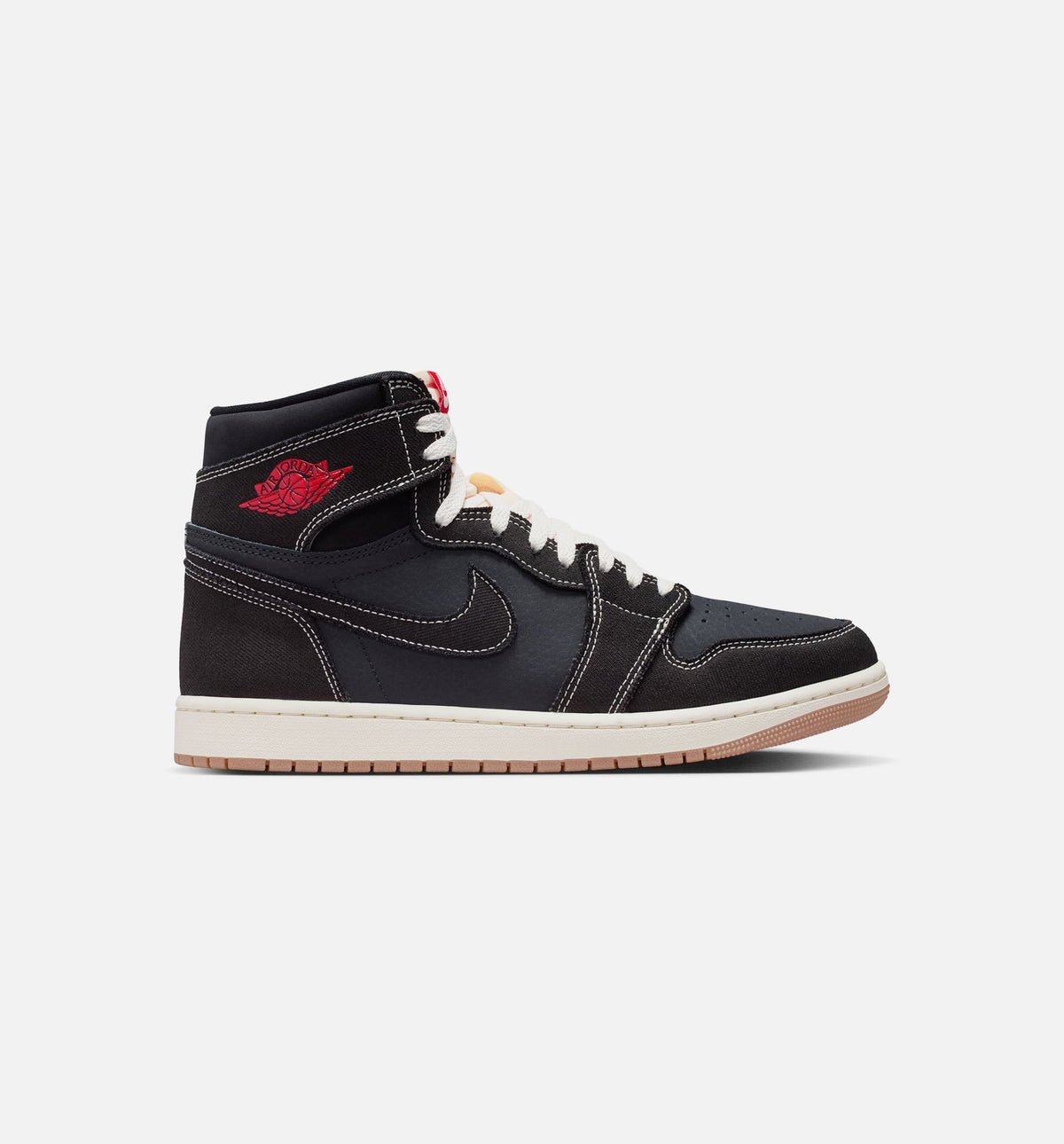 Air Jordan 1 Retro High OG Flight Club Mens Lifestyle Shoe - Black/University Red/Sail/Gum Medium Brown