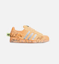 Hellstar Superstar II Mens Lifestyle Shoe - Hazy Orange/Silver Metallic/Core Black Limit One Per Customer