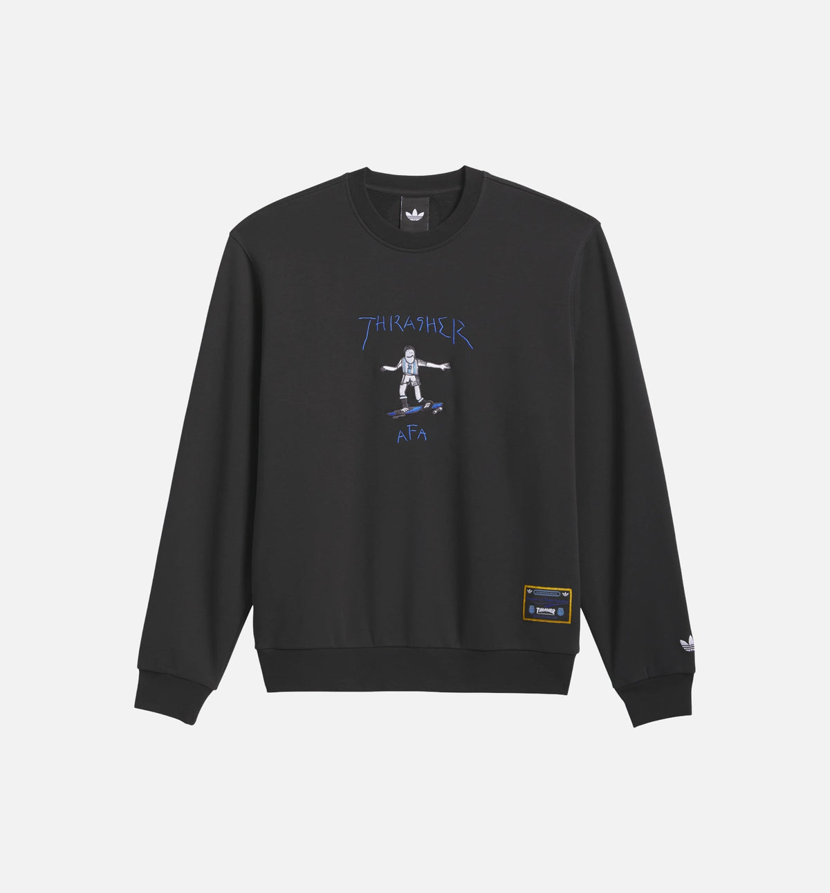 Argentina x Thrasher Mens Crewneck - Black/White