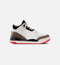 Air Jordan 3 Retro Sail and University Red Preschool Lifestyle Shoe - Sail/Black/University Red/Pale Ivory Free Shipping