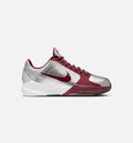 KObe 5 Protro Lower Merion Grade School Lifestyle Shoe - Metallic Silver/Team Red/White