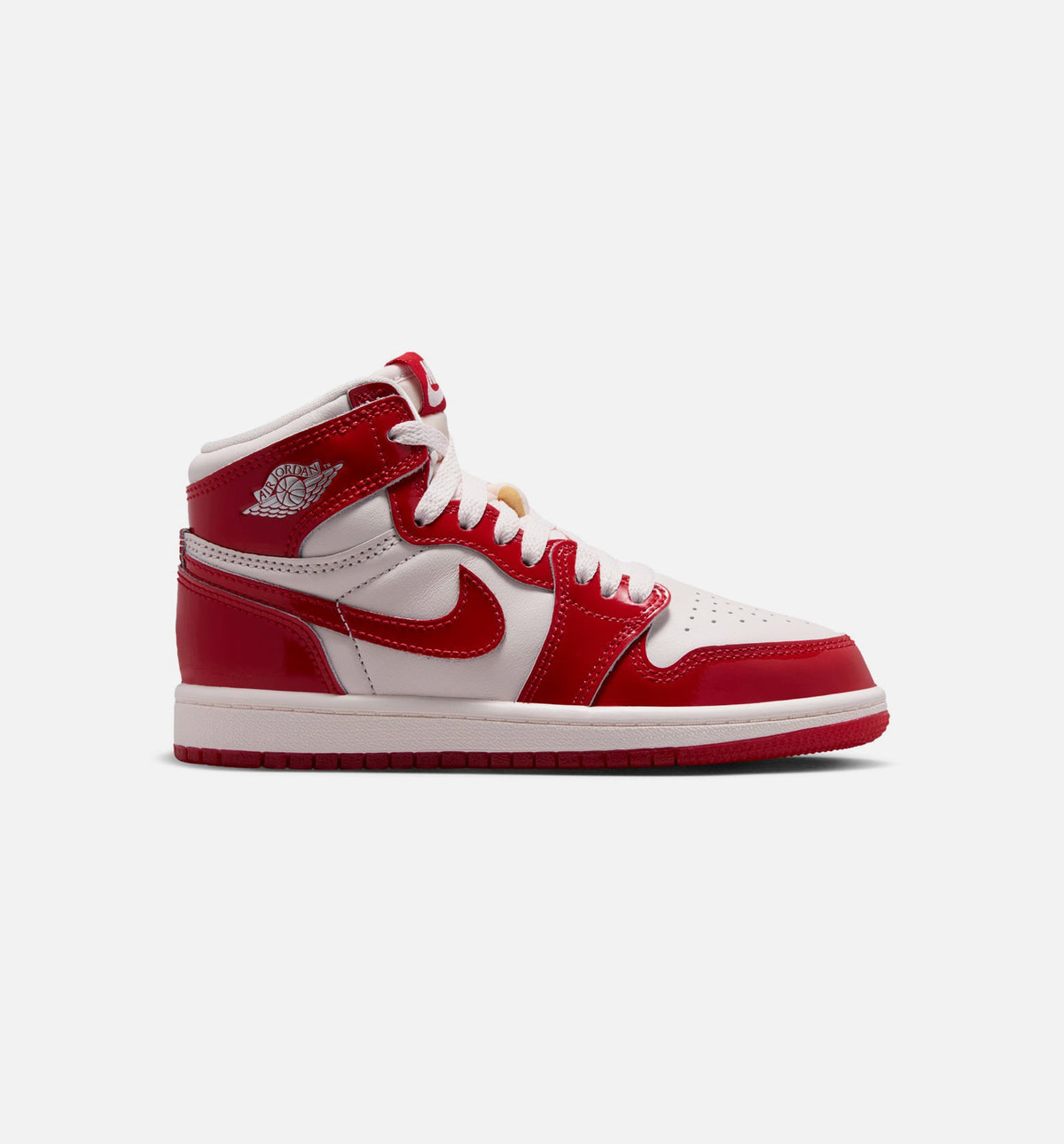 Air Jordan 1 Retro High OG Nails And Grails Preschool Lifestyle Shoe - University Red/Metallic Silver Free Shipping