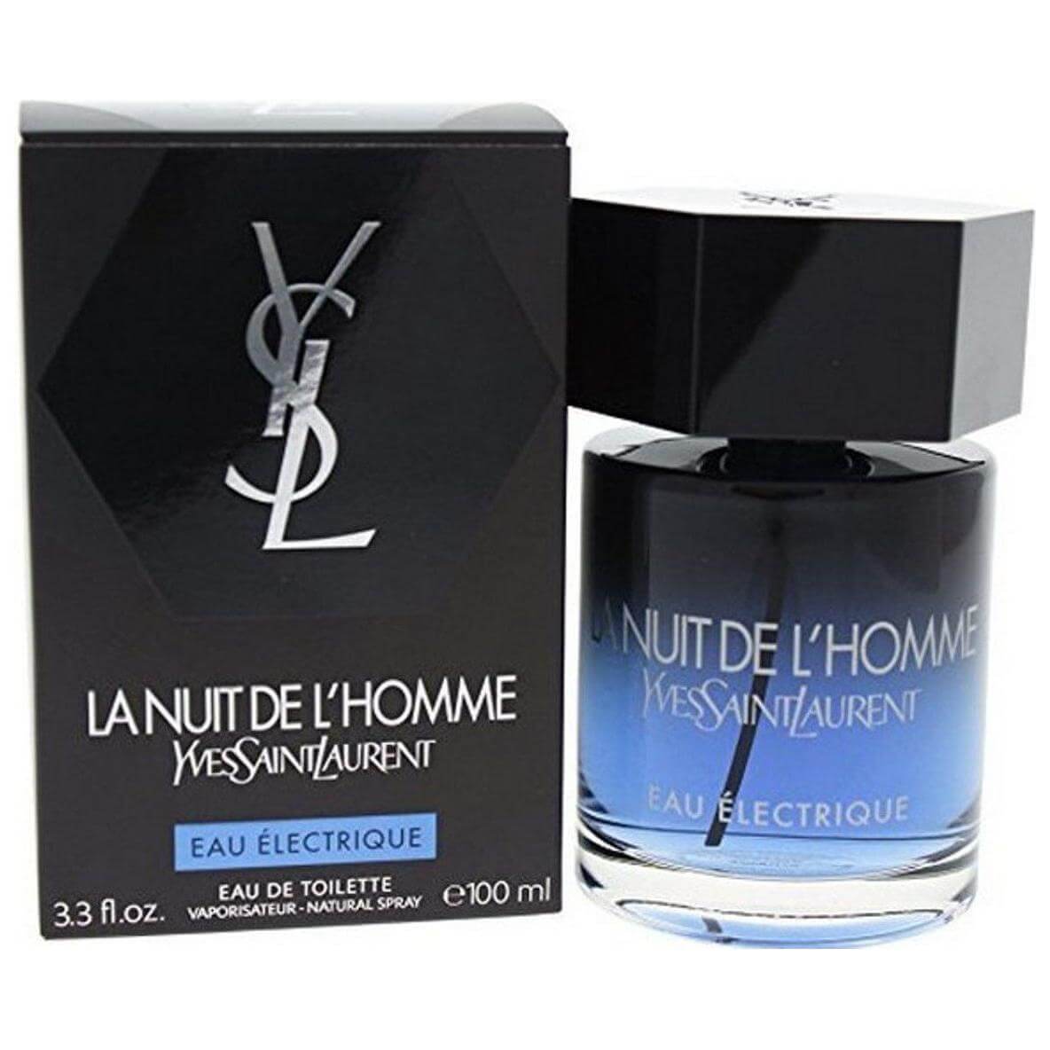Yves Saint Laurent La Nuit De L'Homme Eau Electrique EDT 3.3/3.4 oz New Box