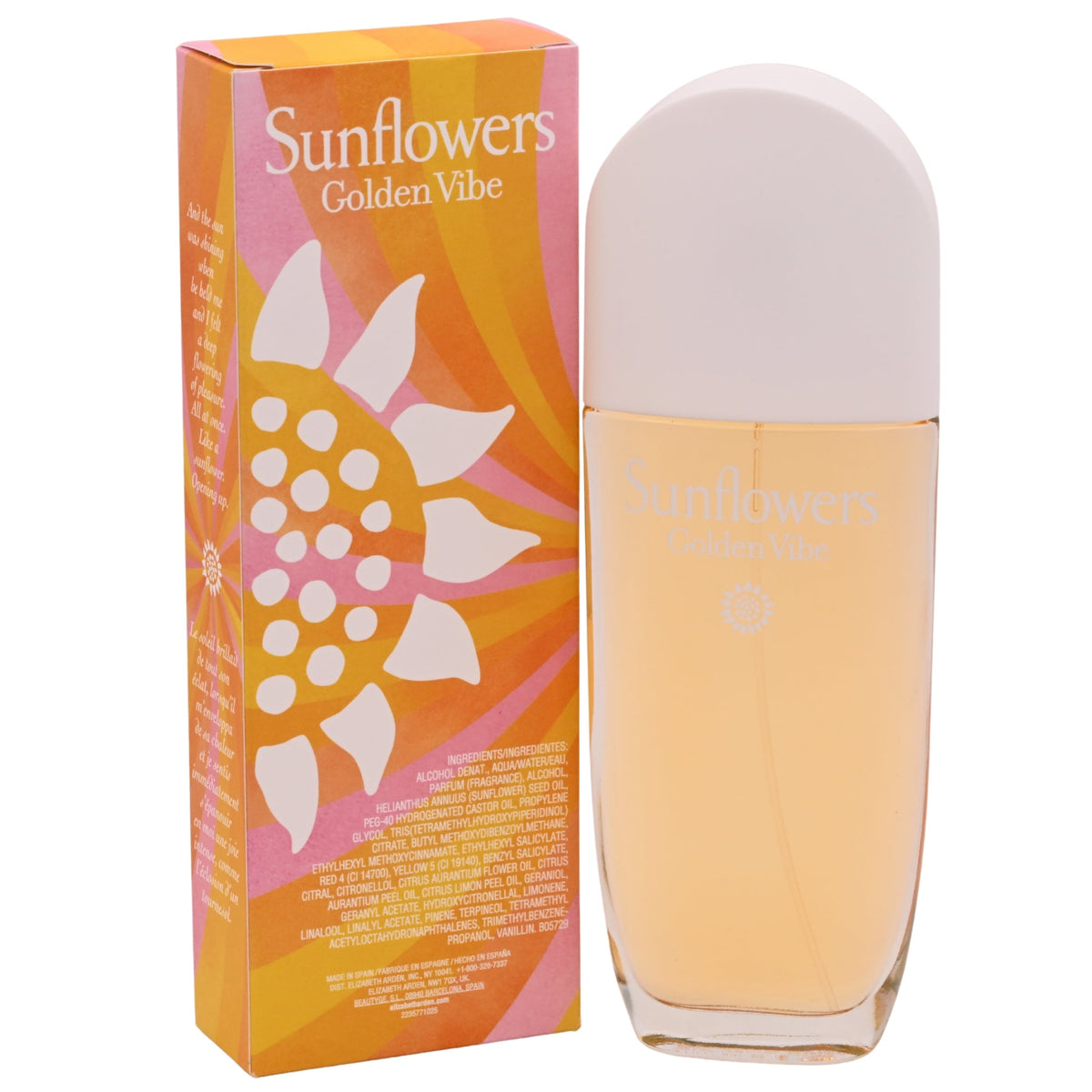 Elizabeth Arden Sunflowers Golden Vibe Eau de Toilette Spray for Women 3.3 oz (100 ml) New in Box