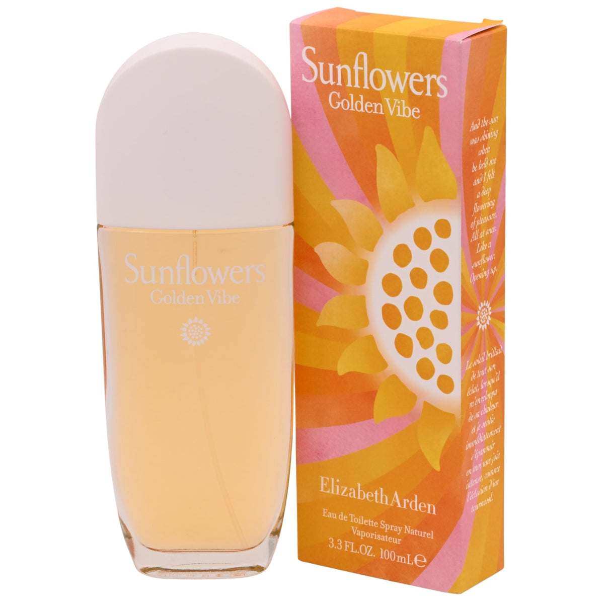Elizabeth Arden Sunflowers Golden Vibe Eau de Toilette Spray for Women 3.3 oz (100 ml) New in Box