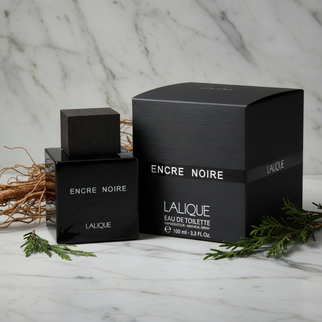 Encre Noire by Lalique Cologne for Men EDT 3.3 / 3.4 oz New In Box