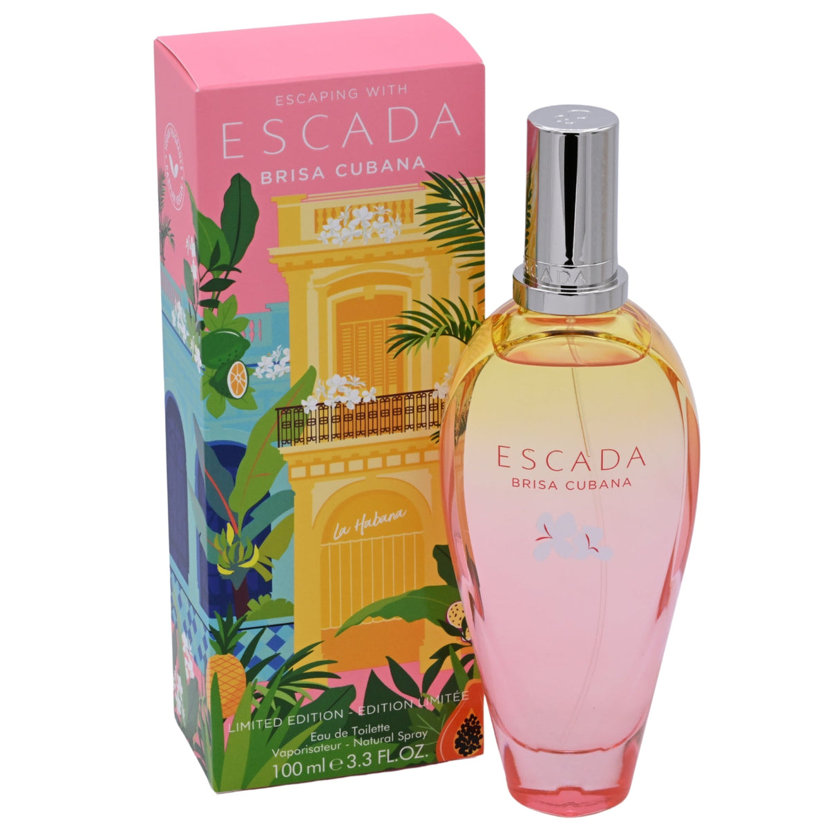 Escada Brisa Cubana Eau de Toilette Spray for Women 3.4 oz (100 ml) - Limited Edition