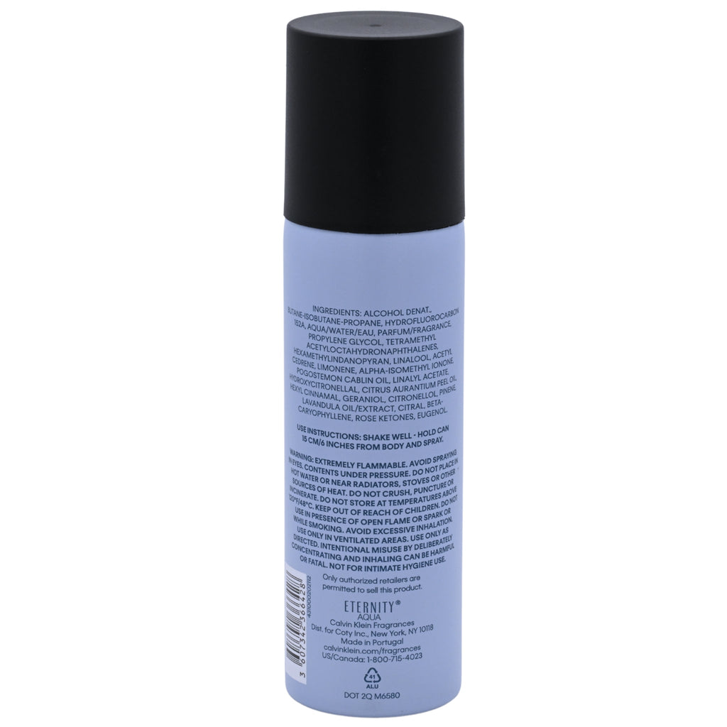 ETERNITY AQUA for Men all over body spray by CALVIN KLEIN 5.3 oz New
