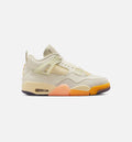 Air Jordan 4 Retro Birds of Paradise Womens Lifestyle Shoes - Coconut Milk/Metallic Gold/Muslin/Bright Mango/Sundial/Black