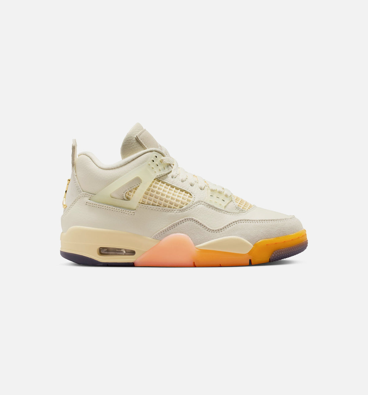 Air Jordan 4 Retro Birds of Paradise Womens Lifestyle Shoes - Coconut Milk/Metallic Gold/Muslin/Bright Mango/Sundial/Black