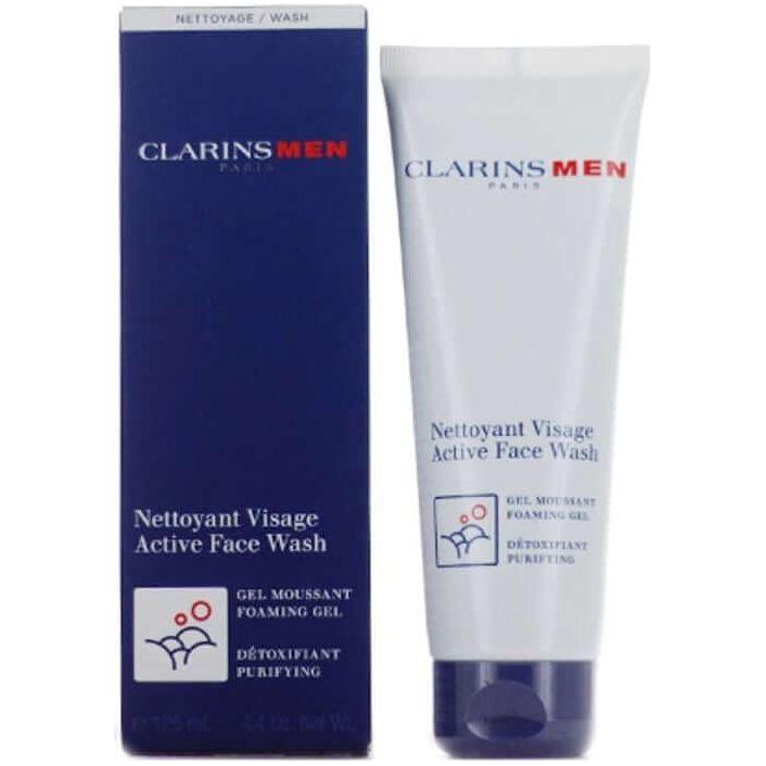 Clarins Active Face Wash Foaming Gel, Purifying Unisex Men 4.4 oz New Box