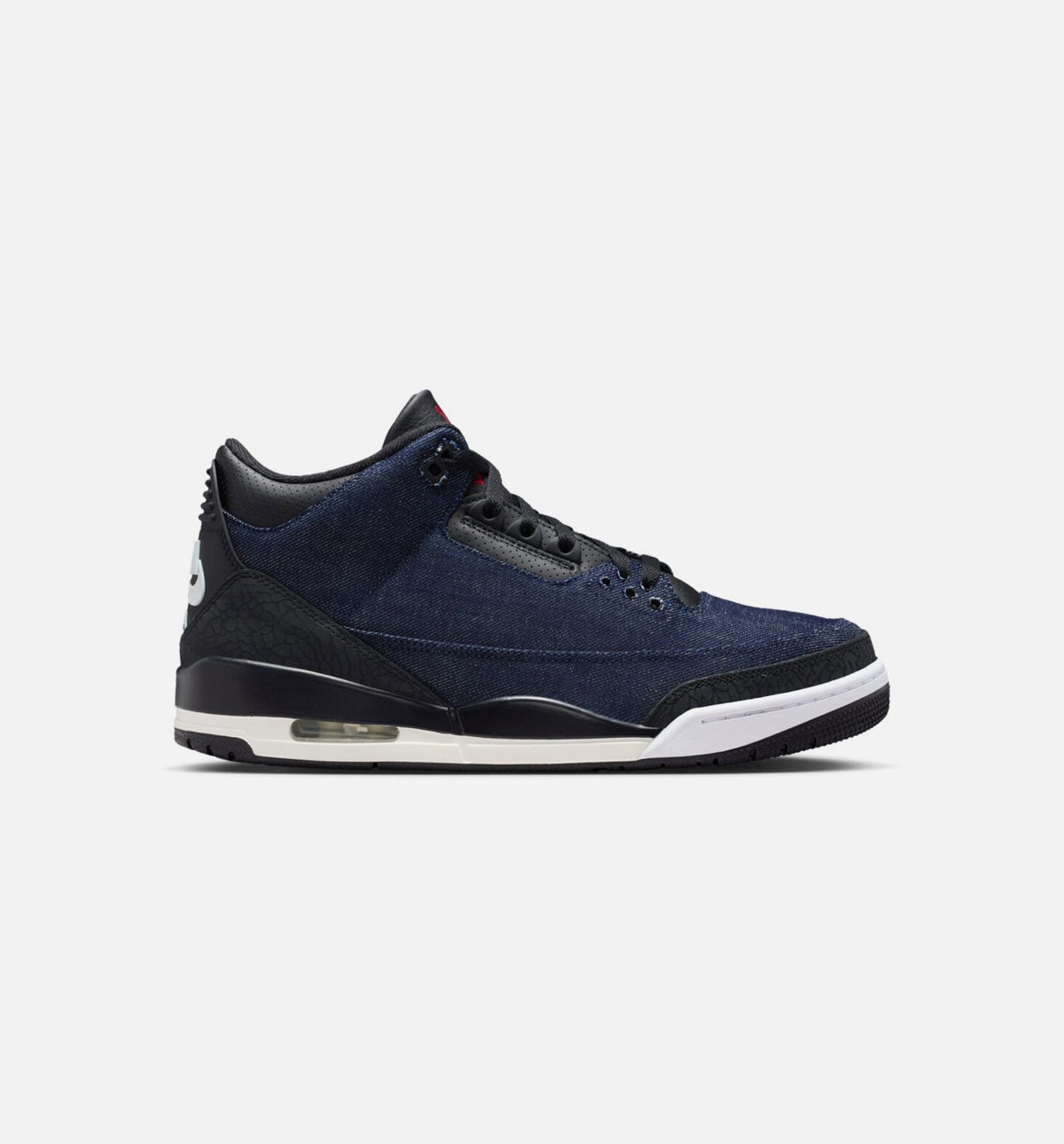 Air Jordan 3 x Levi's Indigo And Gym Red Mens Lifestyle Shoe - Denim/Black/Sail