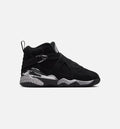 Air Jordan 8 Retro Chrome Black And Light Graphite Preschool Lifestyle Shoe - Black/White/Light Graphi