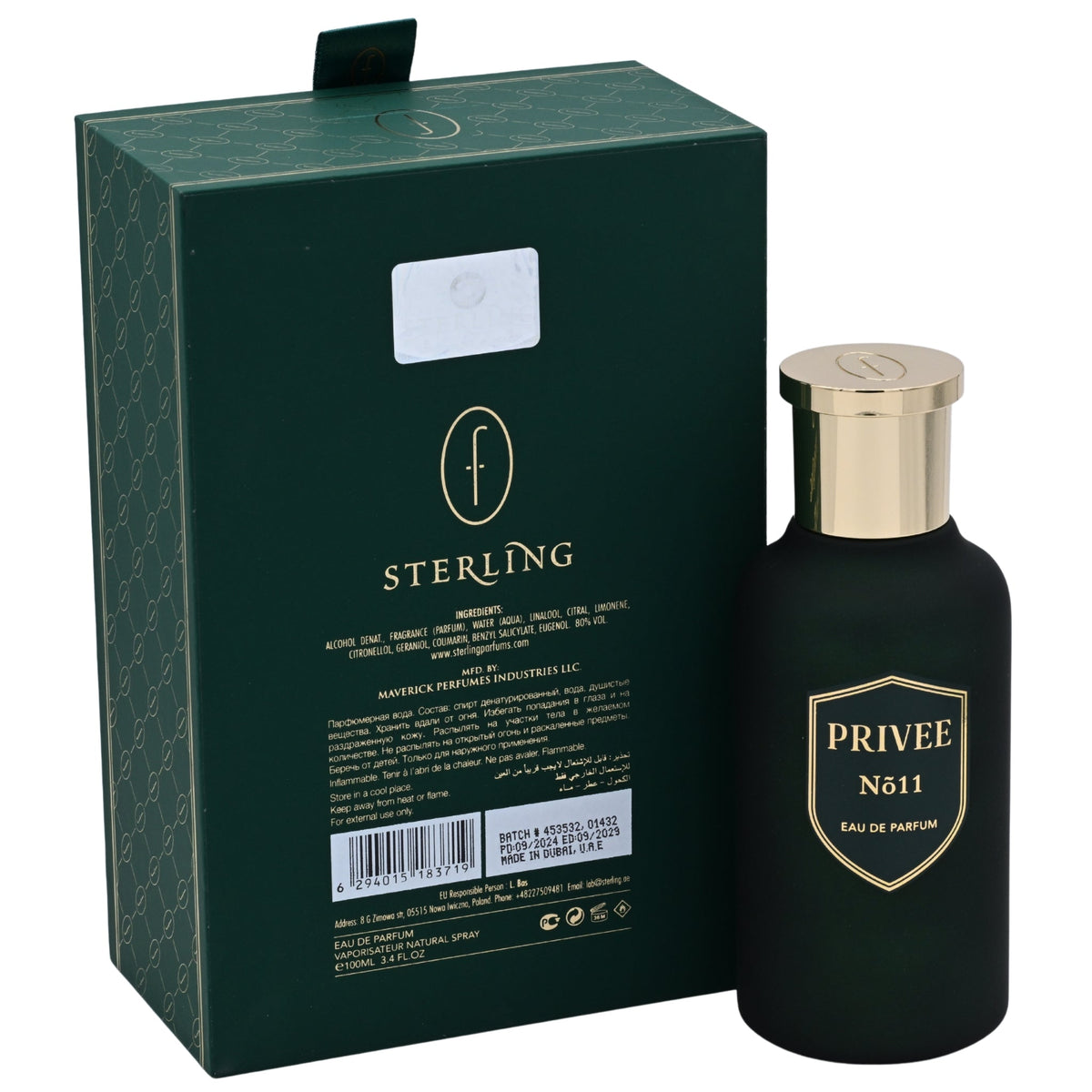 Flavia Privee No. 11 EDP Unisex Refillable Spray 3.4 oz 100ml