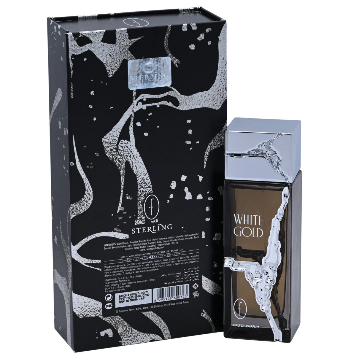 Flavia White Gold Eau de Parfum Spray for Men 3.4 oz (100 ml) New in Retail Box