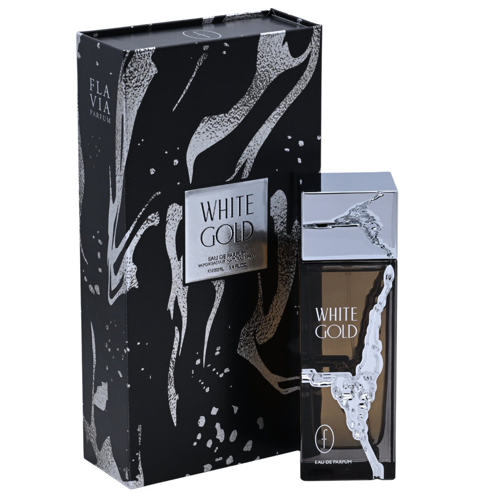 Flavia White Gold Eau de Parfum Spray for Men 3.4 oz (100 ml) New in Retail Box