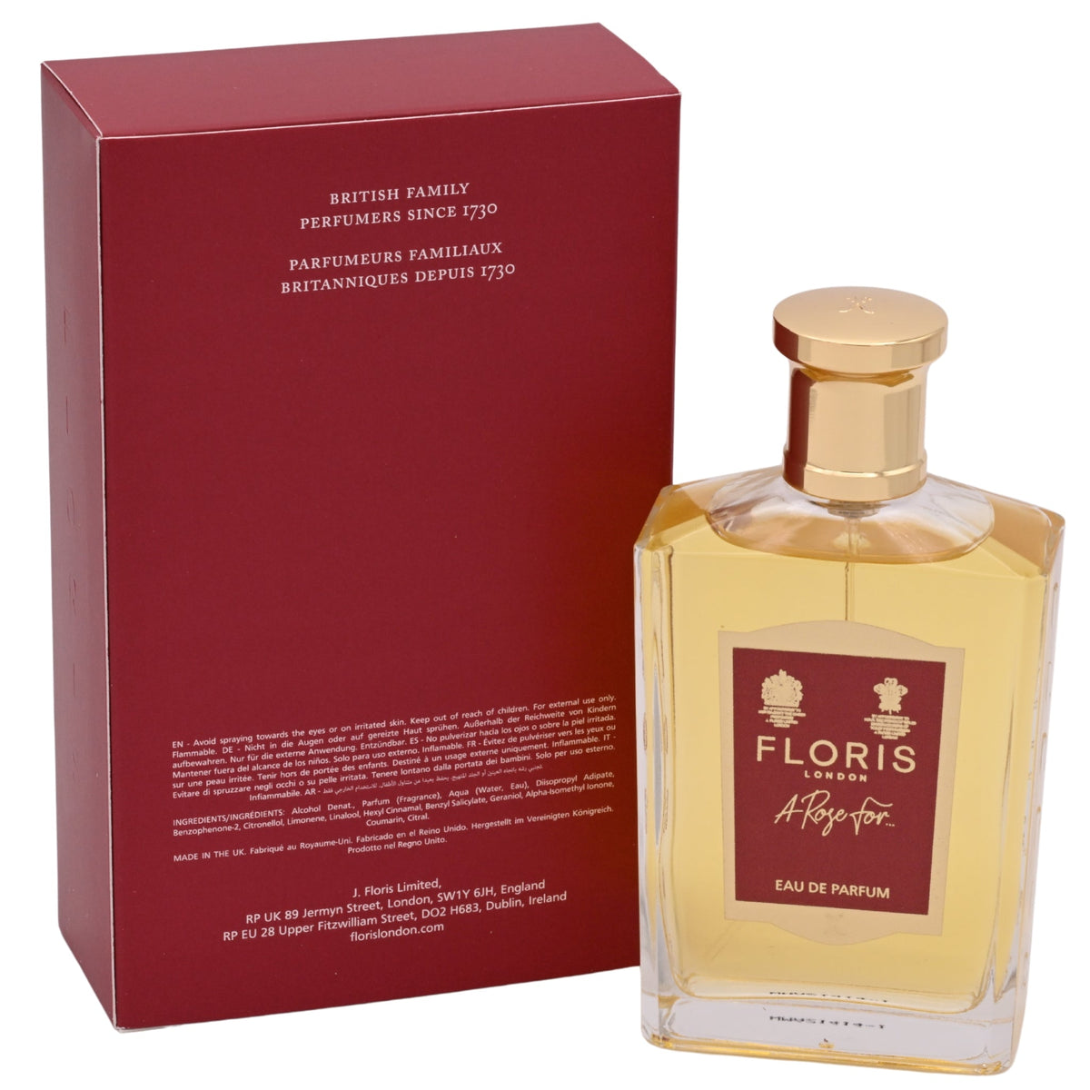 Floris A Rose For... Eau de Parfum Spray for Women 3.38 oz (100ml) NIB