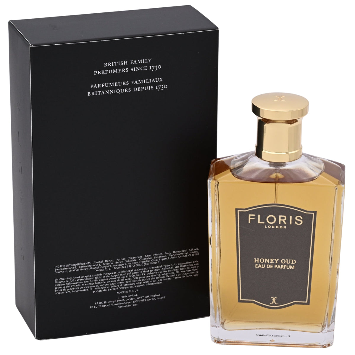 Floris Honey Oud Eau de Parfum (EDP) Unisex Spray 3.4 oz / 100 ml New Retail Box