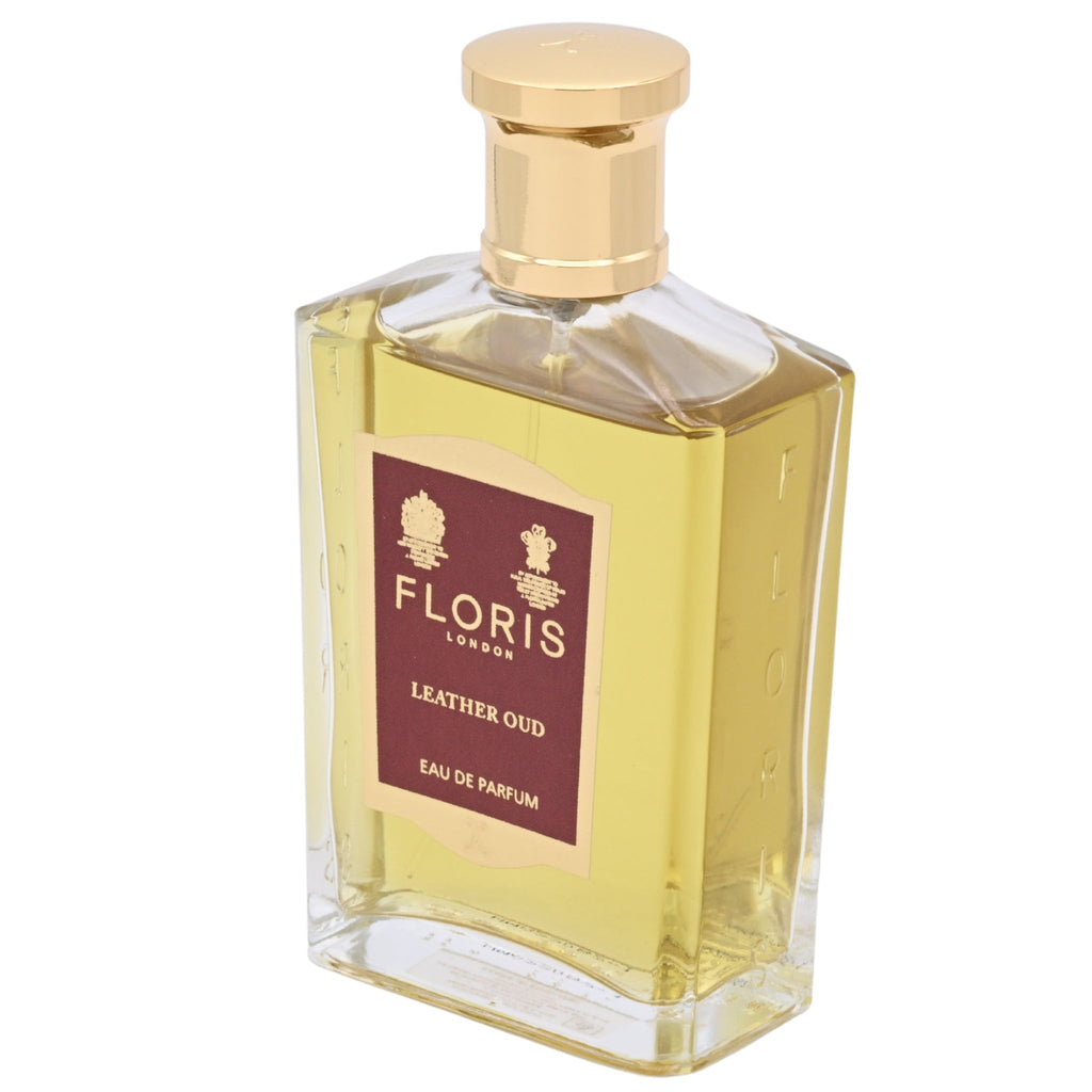 Floris Leather Oud Eau de Parfum Spray, Unisex, 3.4 oz (100 mL) - New Retail Box