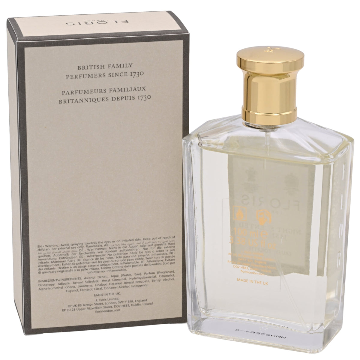 Floris Night Scented Jasmine Eau de Toilette Spray for Women 3.38 oz