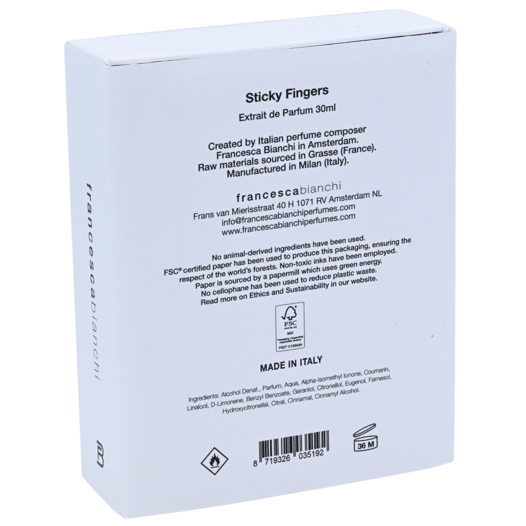 Francesca Bianchi Sticky Fingers Extrait de Parfum Spray Unisex 1.0 oz (30 ml) New Retail Box