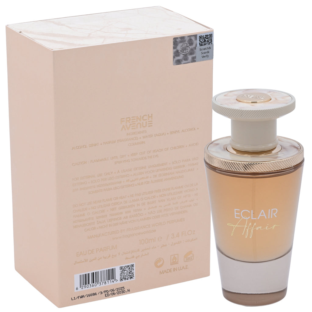 French Avenue Éclair Affair Eau de Parfum Unisex Spray 3.4 oz New in Retail Box