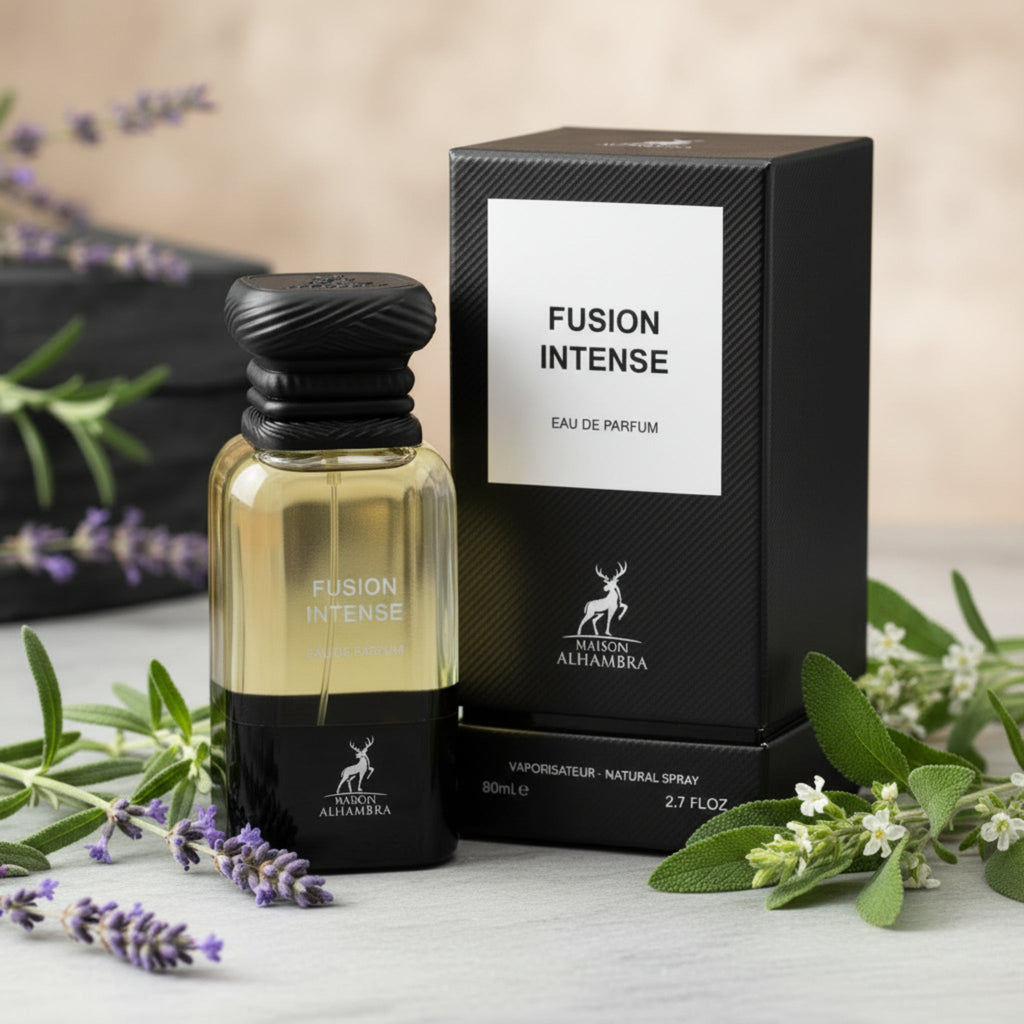 Fusion Intense by Maison Alhambra cologne for men EDP 2.7 oz New in Box