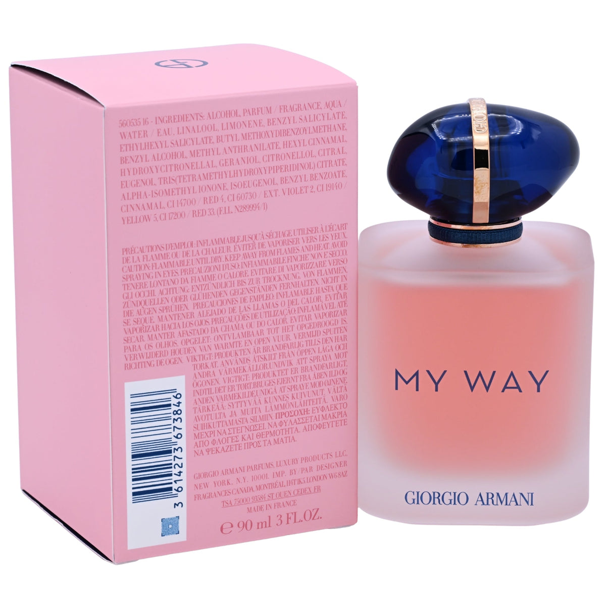 Giorgio Armani My Way Floral Eau de Parfum Spray for Women 3.0 oz (90 ml) Refillable - New Retail Box
