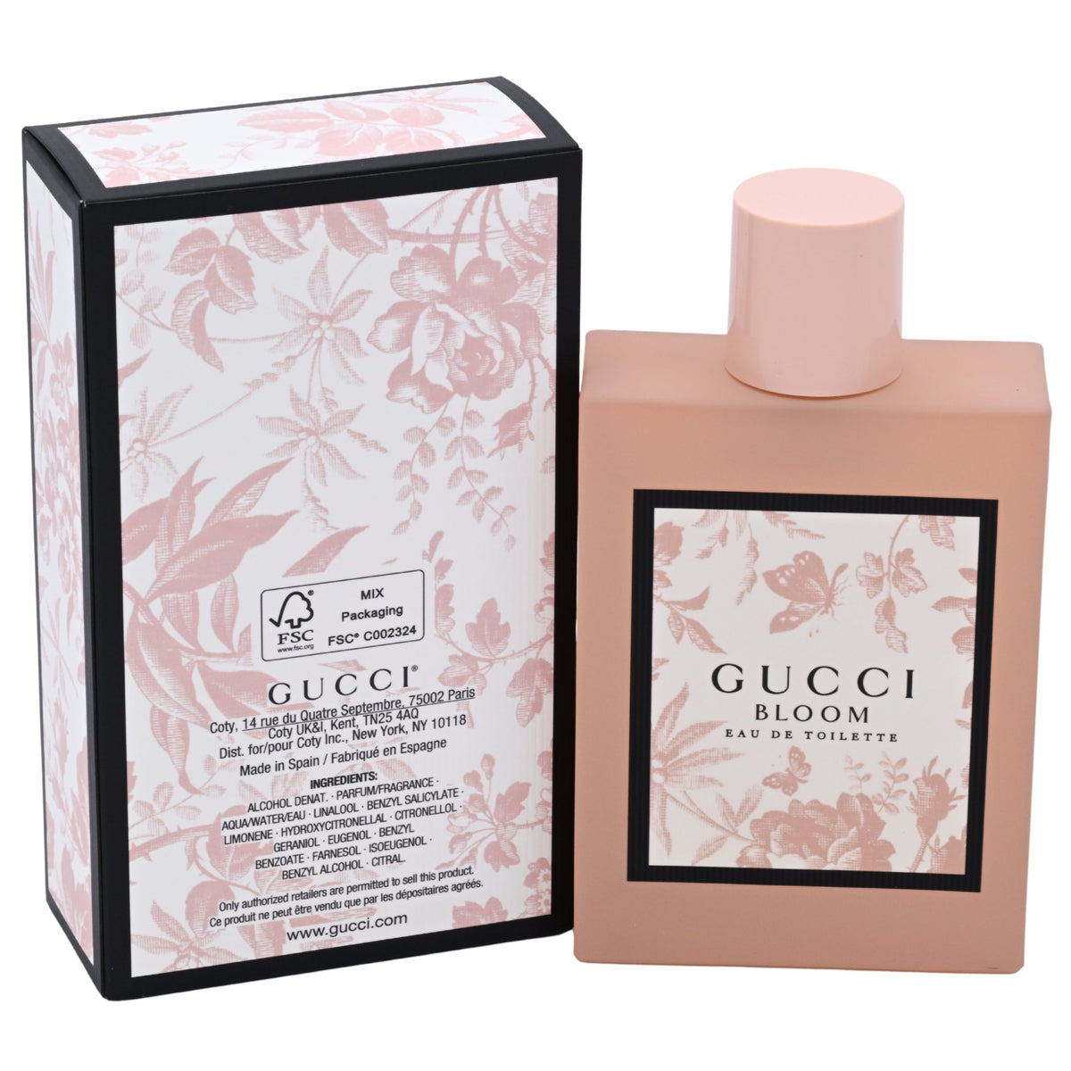 Gucci Bloom Eau de Toilette Spray for Women 3.4 oz / 100 ml (New in Retail Box)