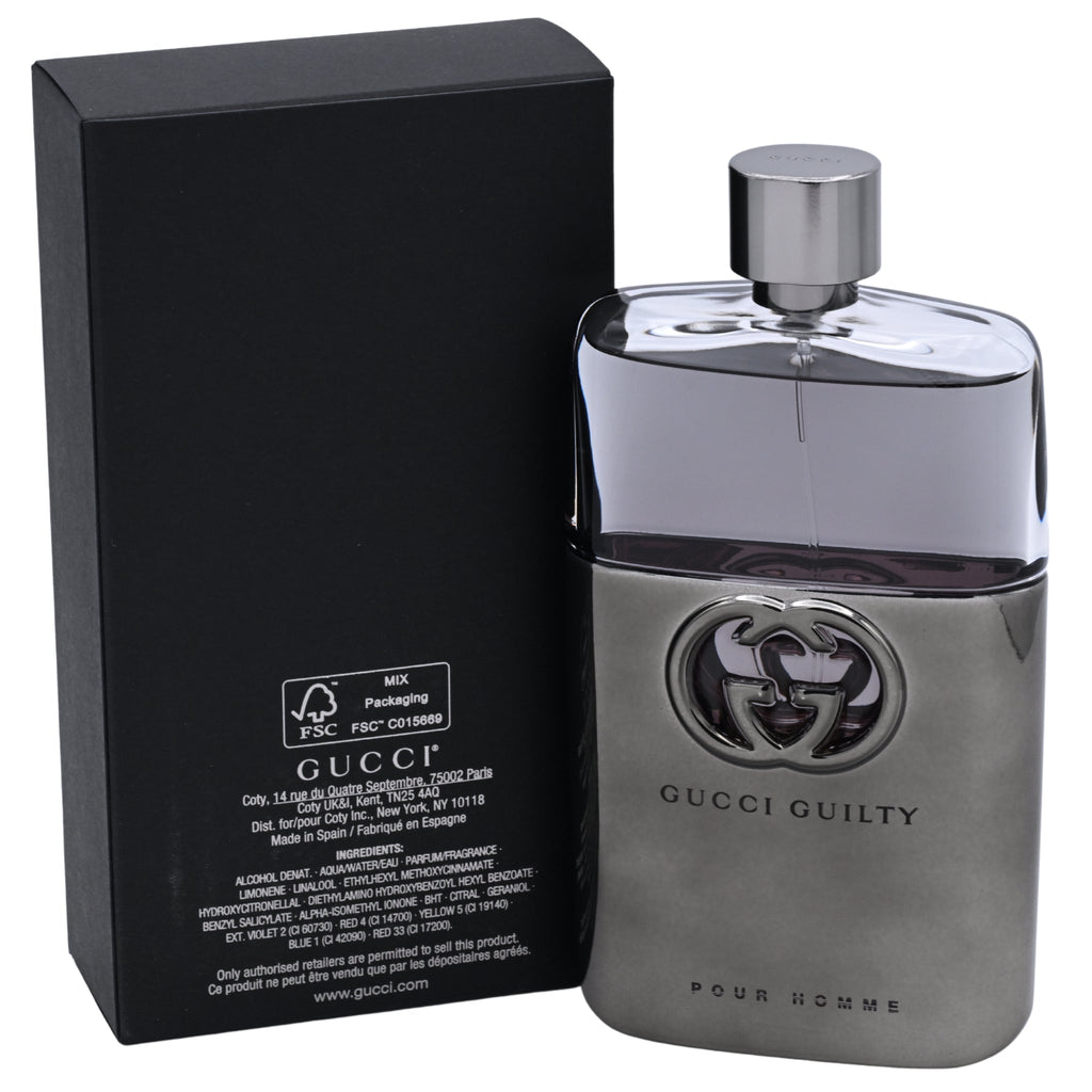 Gucci Guilty by Gucci cologne for men EDT 5 / 5.0 oz New In Box
