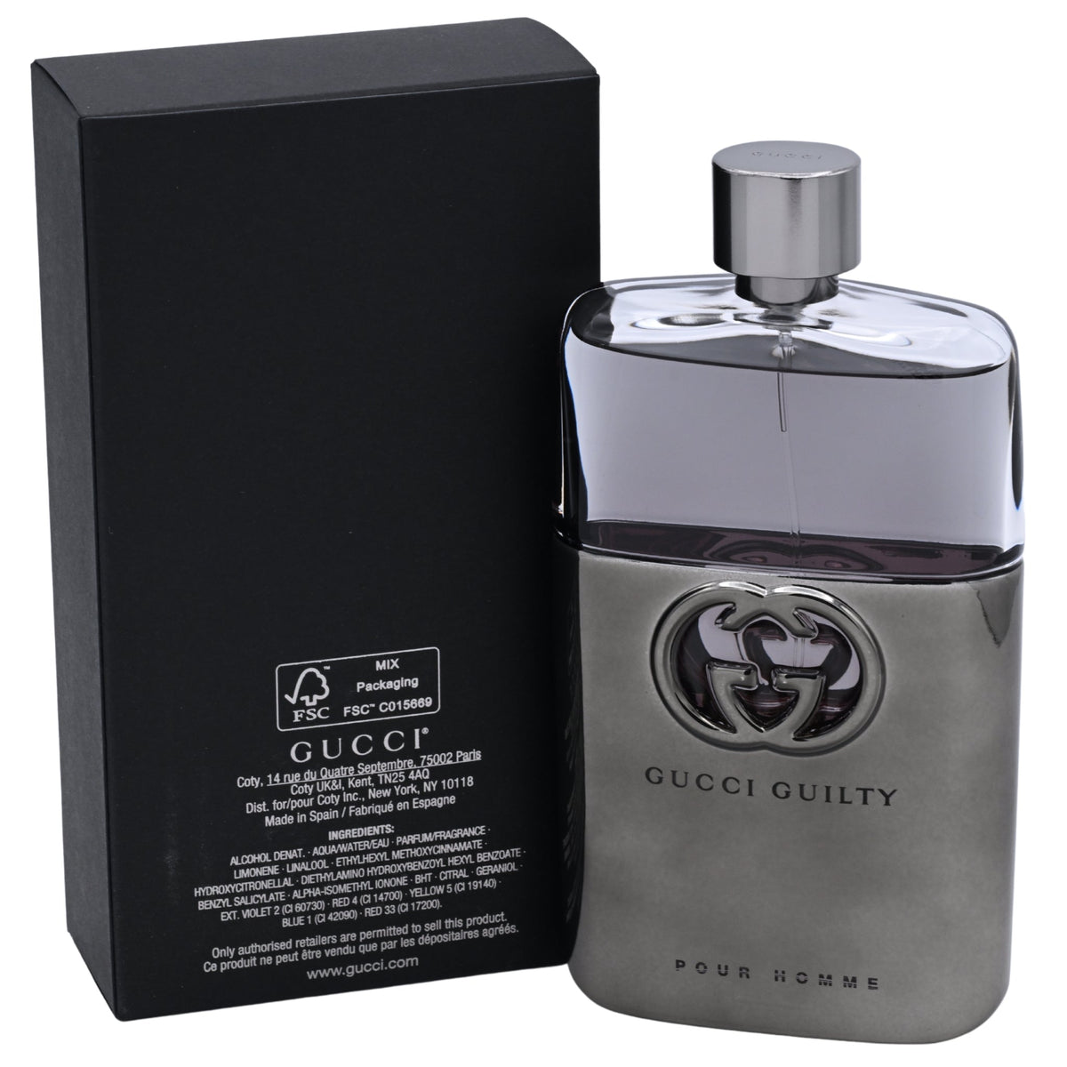 Gucci Guilty by Gucci cologne for men EDT 5 / 5.0 oz New In Box