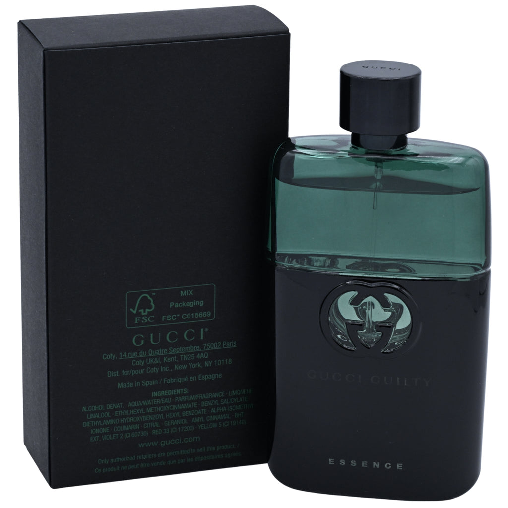 Gucci Guilty Essence Pour Homme by Gucci Eau de Toilette Spray for Men 3.0 fl oz (90 ml)
