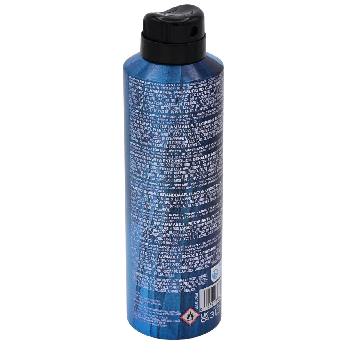 Guess Elements Blue Frost Deodorizing Body Spray for Men 6.0 oz
