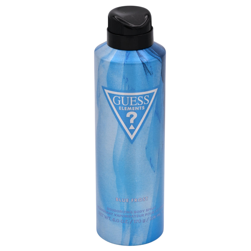 Guess Elements Blue Frost Deodorizing Body Spray for Men 6.0 oz