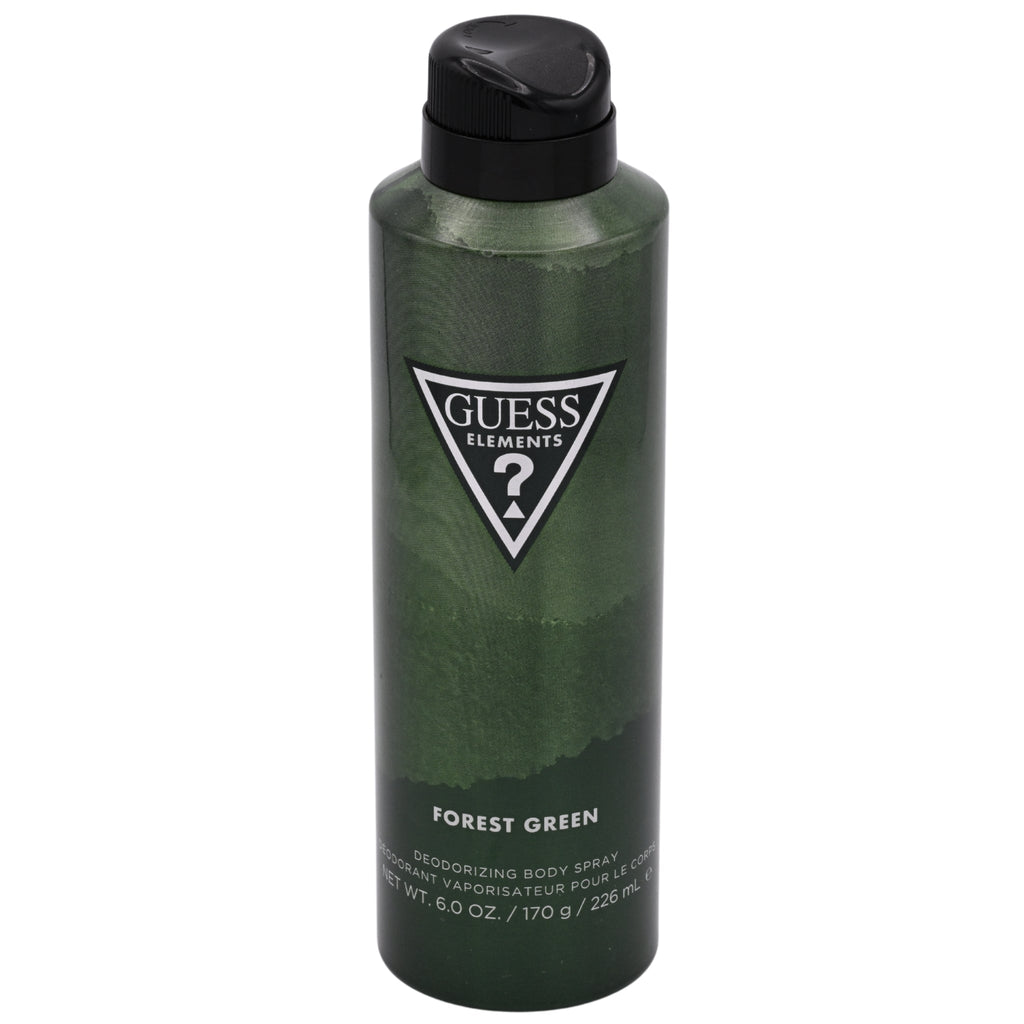 Guess Elements Forest Green Deodorizing Body Spray for Men, 6.0 oz