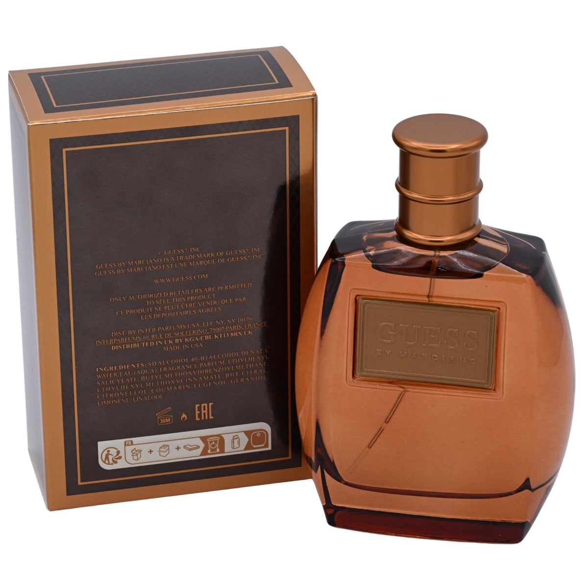 GUESS MARCIANO 3.4 edt Men 3.3 Cologne New in Retail Box