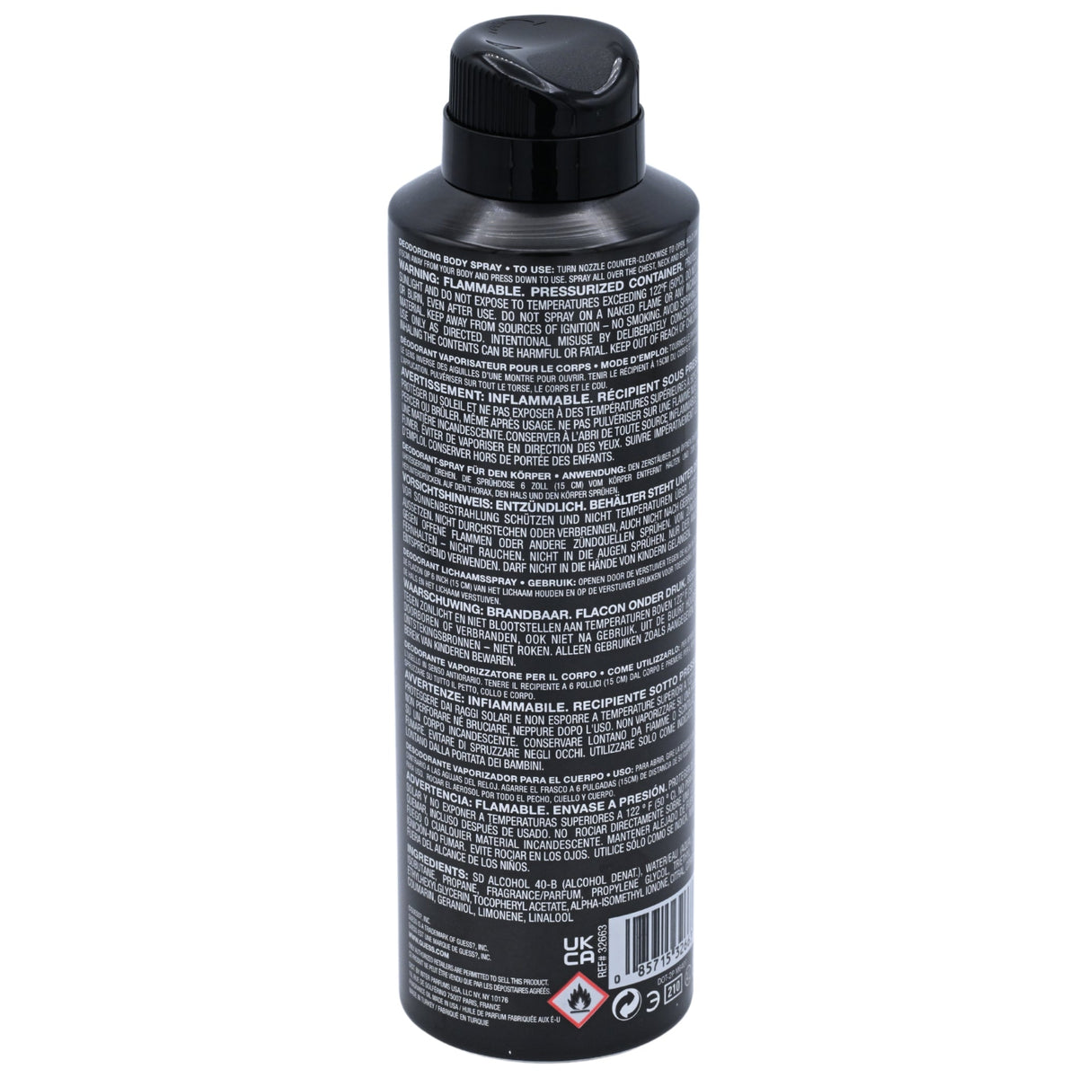 GUESS Uomo Deodorizing Body Spray for Men 6.0 fl oz